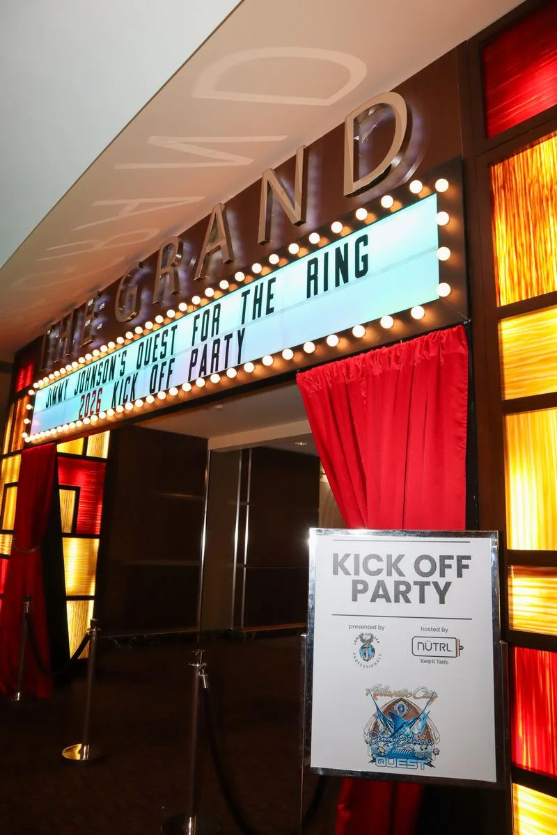 Entrance to the Quest for the Ring kick-off party at Golden Nugget